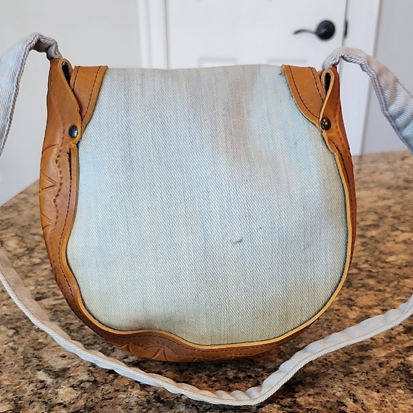 Mickey Mouse- Vintage Denim and Leather  Bag - Picture 3 of 8